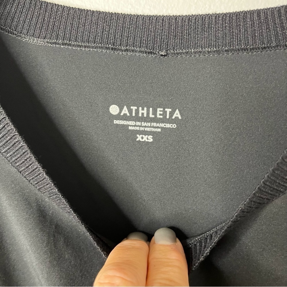 Athleta Rincon Dress Black Sleeveless Size XXS Drawstring Waist Style 291709 - Picture 7 of 9